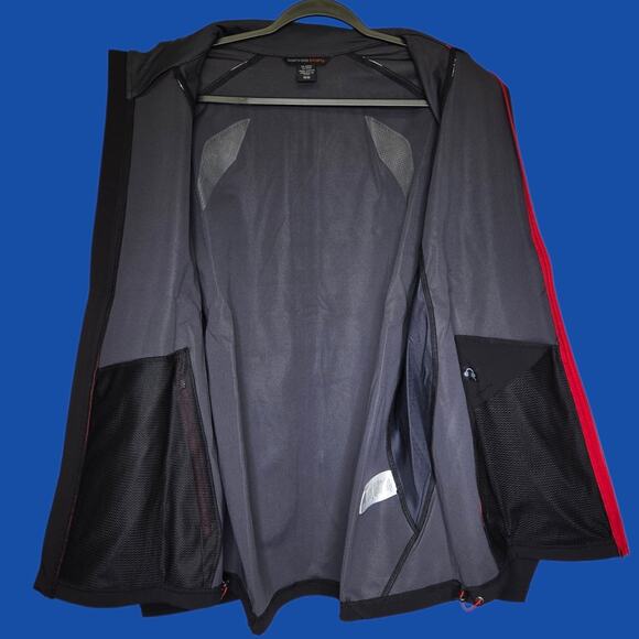 Men's MED North End Sport Black/Red Waterproof Breathable Soft Shell Jacket READ - Picture 13 of 16